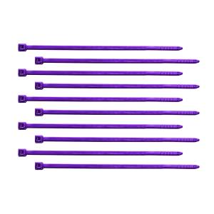 UNITED PACIFIC - 90306 - BRIDA PARA CABLES DE NYLON DE 4" - PÚRPURA (PAQUETE DE 10)