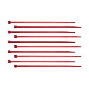 UNITED PACIFIC - 90314 - BRIDA PARA CABLES DE NYLON DE 6" - ROJA (PAQUETE DE 10)