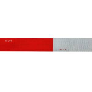 UNITED PACIFIC - UNITED PACIFIC - 90612 - CINTA REFLECTANTE DE CONSPICUIDAD DOT-C2 - 7" BLANCO/11" ROJO - Image 1