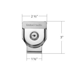 UNITED PACIFIC - UNITED PACIFIC - 90618 - CERRADURA GLADHAND DE ALUMINIO RESISTENTE - CROMADA - Image 4