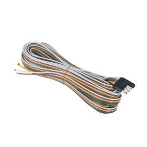 UNITED PACIFIC - 90624 - ARNÉS DE LUCES LED DE REMOLQUE DE 4 VÍAS - CABLES POSITIVOS Y DE TIERRA DE 25'