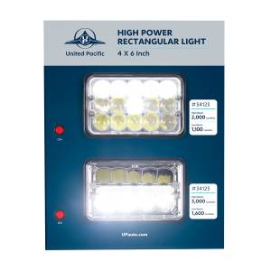 UNITED PACIFIC - UNITED PACIFIC - 99125 - DISPLAY PARA LUCES DE 4" X 6" - LED DE ALTA POTENCIA - Image 2