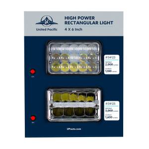 UNITED PACIFIC - UNITED PACIFIC - 99125 - DISPLAY PARA LUCES DE 4" X 6" - LED DE ALTA POTENCIA - Image 4