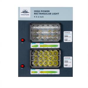 UNITED PACIFIC - 99147 - PANTALLA PARA LUCES DE ALTA POTENCIA DE 4" X 6"