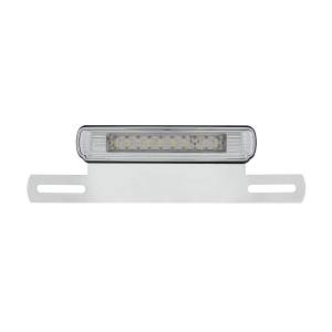 UNITED PACIFIC - UNITED PACIFIC - S2007LED-W - LUZ DE MATRÍCULA CROMADA Y SOPORTE CON LUZ DE RESPALDO LED BLANCA - LED BLANCO / LENTE TRANSPARENTE - Image 2