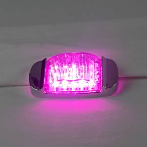 ATM - ATM - ATM-39905AP - PLAFON ATM 14 LEDS AMBAR / ROSA MICA CLARA CON ESTROBO RECTANGULAR TIPO CARRITO BISEL CROMADO 12-24V - Image 3