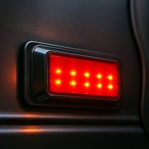 ATM - ATM - 1036R - PLAFON ATM 18 LEDS ROJO RECTANGULAR 6 1/4" X 2" BISEL CROMADO 12-24V - Image 4