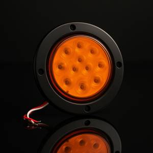 GENERICA - GENERICA-PPN0135-PLAFON 10 LEDS AMBAR REDONDO 4" FLANGE NEGRO - Image 2