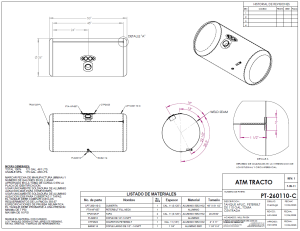 ALTTEC - ALTTEC - PT-260110-C - TANQUE DIESEL PETERBILT 26" X 53" DE 110 GALONES TOMA CENTRADA - Image 2