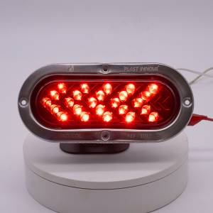 ATM - ATM - 1018R - PLAFON ATM DIRECCIONAL 25 LEDS ROJO OVALADO 6 X 16 ARO INOXIDABLE 12V - Image 3