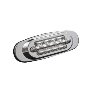 ATM - 1002B - PLAFON PLASTINOVA 16 LEDS BLANCO OVALADO BISEL CROMADO 12-24V