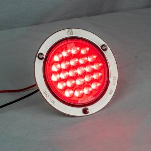 ATM - ATM - 1007R-P3 - PLAFON ATM 24 LEDS ROJO REDONDO 4 PULG BISEL ACERO INOX 12-24V 3 PIEZAS - Image 4
