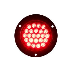 ATM - ATM - 1007RN-P3 - PLAFON ATM 24 LEDS ROJO REDONDO 4 PULG BISEL PLASTICO ABS NEGRO 12-24V 3 PIEZAS - Image 3