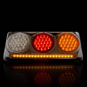 ATM - ATM - 1007STR - PLAFON BARRA ATM 92 LEDS AMBAR/ROJO/BLANCO BISEL PLASTICO CROMADO 12-24V - Image 2