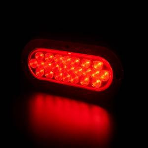 ATM - ATM - 1017RN - LAMPARA 24 LEDS LATERAL OVALADA 6 X 16 CENTIMETROS ARO PLASTICO NEGRO ROJO 24V - Image 2