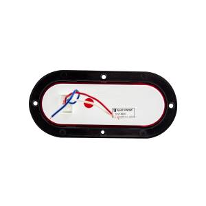 ATM - ATM - 1017RN - LAMPARA 24 LEDS LATERAL OVALADA 6 X 16 CENTIMETROS ARO PLASTICO NEGRO ROJO 24V - Image 3