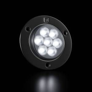 ATM - ATM - 1020B - PLAFON ATM 7 LEDS BLANCO REDONDO 2" BISEL ACERO CROMADO 12-24V DOBLE FUNCION - Image 3