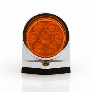 ATM - ATM - 1020CL - PLAFON ZEPELIN ATM 8 LEDS AMBAR 5 1/2" BISEL PLASTICO CROMADO 12-24V - Image 2