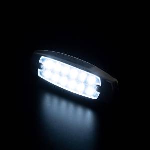 ATM - ATM - 1023B - PLAFON ATM 12 LEDS BLANCO OVALADA 5" X 1 1/2" BISEL CROMADO 12-24V - Image 2