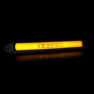 ATM - ATM - 1027AH - PLAFON BARRA ATM 27 LEDS AMBAR HALO 13 1/4" X 1" X 1" BISEL CROMADO 12-24V - Image 2