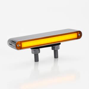 ATM - 1028H - LUZ SEMAFORO OVALADO MEDIANO HALO 3 16.9 X 5 X 4.7 CM 30 LEDS 12VPC SOPORTE ABS CROMADA