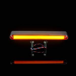 ATM - ATM - 1029H - PLAFON BARRA ATM 42 LEDS AMBAR/ROJO HALO 9 1/4" X 2" X 1" BISEL PLASTICO CROMADO 12-24V - Image 5