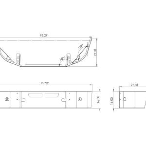 EXFLEX - EXFLEX - CBFR001116 - DEFENSA CROMADA 2008-2017 KENWORTH T660 - Image 3