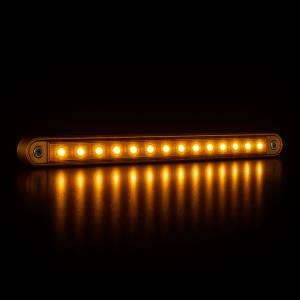 ATM - ATM - 1034A - PLAFON BARRA ATM 20 LEDS AMBAR 12" X 15/16" BISEL CROMADO 12-24V - Image 2