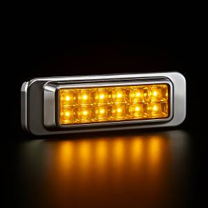 ATM - ATM - 1035A - PLAFON LATERAL 12 LEDS AMBAR 14,3 X 4,1 X 16 ARO ABS CROMADO - Image 2