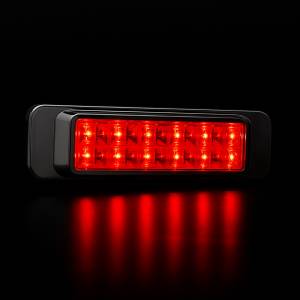 ATM - ATM - 1035R - PLAFON LATERAL 12 LEDS ROJO 14.3 X 4.1 X 16 ARO ABS CROMADO - Image 2