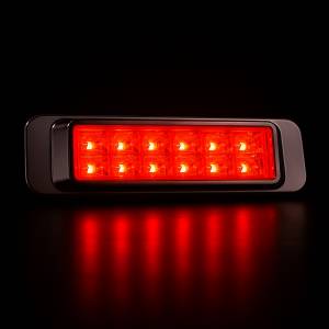 ATM - ATM - 1035R - PLAFON LATERAL 12 LEDS ROJO 14.3 X 4.1 X 16 ARO ABS CROMADO - Image 3