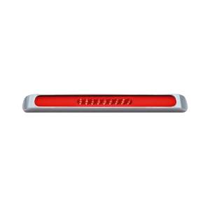 ATM - 1041AH-R - PLAFON BARRA ATM 51 LEDS ROJO HALO 17" X 1 1/4" X 1" BISEL PLASTICO CROMADO 12-24V