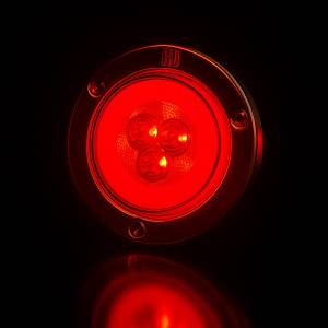 ATM - ATM - 1051R - PLAFON STOP 12 LEDS ROJO HALO REDONDO 2 1/2" ARO ACERO INOXIDABLE MONTAJE 3 TORNILLOS 124V - Image 2