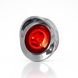 ATM - ATM - 1053VR - PLAFON ATM 1 LED ROJO REDONDO 1" BISEL CON VISERA CROMADO 12-24V PAR - Image 3