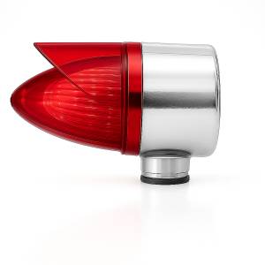 ATM - 1055SRVR - SEMAFORO GRANDE SENCILLO LED 14.7 X 10.5 X 9 CM 24V ROJO VISERA ROJO
