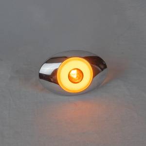 ATM - ATM - 1057A - PLAFON ATM 7 LEDS AMBAR OVALADO 3" X 2" X 3/4" BISEL ACERO INOXIDABLE 12-24V - Image 2