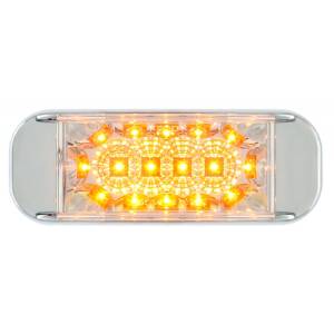 UNITED PACIFIC - 39819 - PLAFON RECTANGULAR CON BISEL CROMADA AMB/CLARO 16LD (ANTES 39819B)