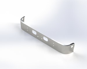 EXFLEX - EXFLEX - CBFL001018 - DEFENSA EXFLEX KENWORTH T300 UNA PIEZA CROMADO - Image 2