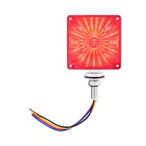 UNITED PACIFIC - 36106 - DIRECCIONAL UNITED PACIFIC 1 PATA DE 48 LEDS CUADRADA 3" AMBAR ROJO 12V
