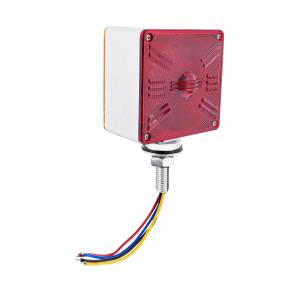 UNITED PACIFIC - UNITED PACIFIC - 36106 - DIRECCIONAL UNITED PACIFIC 1 PATA DE 48 LEDS CUADRADA 3" AMBAR ROJO 12V - Image 4