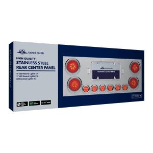 UNITED PACIFIC - UNITED PACIFIC - 34483 - PORTAPLACA UNITED PACIFIC DE 34" 4 LUZ DE 4" 13 LEDS 6 LUZ DE 2" 4 LEDS ROJO ACERO INOXIDABLE - Image 5