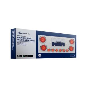UNITED PACIFIC - UNITED PACIFIC - 34281 - PANEL CENTRAL TRASERO INOXIDABLE CON CUATRO LUCES LEDS 21"4"GLO" Y SEIS LUCES LEDS 9" ROJO - Image 3