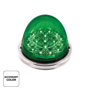 UNITED PACIFIC - UNITED PACIFIC - 35975 - LUZ REPUESTO DE ZEPELIN WATERMELON UNITED PACIFIC 17 LEDS AMBAR/VERDE MICA CLARA CON BISEL 12V - Image 3