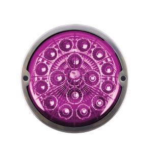 UNITED PACIFIC - UNITED PACIFIC - 35976 - LUZ REPUESTO DE ZEPELIN WATERMELON UNITED PACIFIC 17 LEDS AMBAR/PURPURA MICA CLARA CON BISEL 12V DES - Image 7