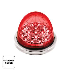 UNITED PACIFIC - UNITED PACIFIC - 35977 - LUZ REPUESTO DE ZEPELIN WATERMELON UNITED PACIFIC 17 LEDS AMBAR/ROJO MICA CLARA CON BISEL 12V - Image 3