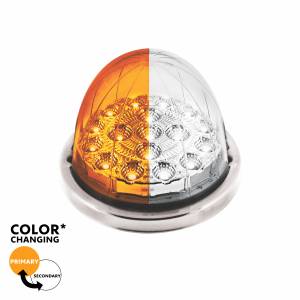 UNITED PACIFIC - 35978 - LUZ REPUESTO DE ZEPELIN WATERMELON UNITED PACIFIC 17 LEDS AMBAR/BLANCO MICA CLARA CON BISEL 12V