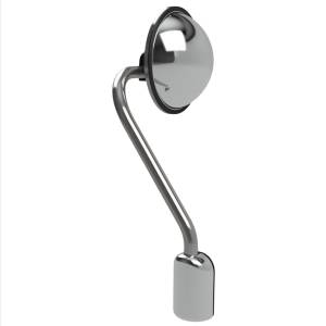 ATM - CEX0403-L - BRAZO Y ESPEJO CONVEXO ELIPTICO PARA COFRE LADO CHOFER ACERO INOXIDABLE