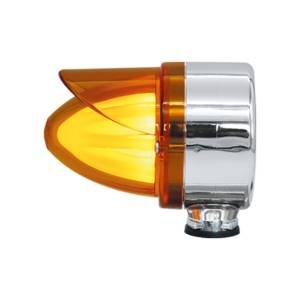 ATM - 1058SHAVA - SEMAFORO MEDIANO SENCILLO TIPO MISIL HALO 10.7 X 8.8 X 7.6 24V AMBAR VISERA AMBAR