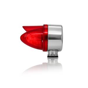 ATM - 1058SRVR - SEMAFORO MEDIANO SENCILLO LED 10.7 X 8.8 X 7.6 CM 24V ROJO VISERA ROJO