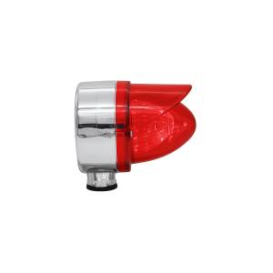 ATM - 1060SRVR - SEMAFORO CORTO SENCILLO LED 11.5 X 10.5 X 9 CM 24V ROJO VISERA ROJO